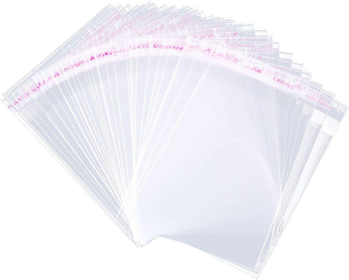 2000 Pcs 2 x 3 Clear Resealable Cellophane Cello Bags Resealable Adhesive on Flap Self Sealing OPP Poly Bags Tiny Clear Bags Clear Plastic Poly Bags for Jewelry Candies Cookies Decorative