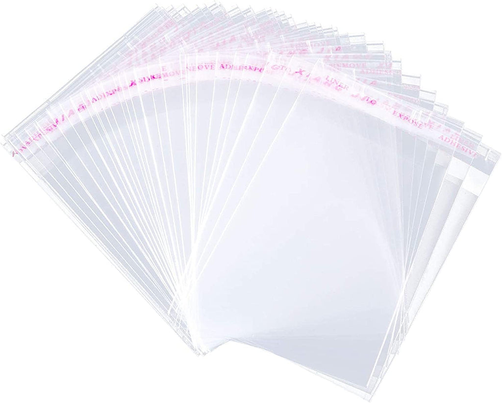 2000 Pcs 2 x 3 Clear Resealable Cellophane Cello Bags Resealable Adhesive on Flap Self Sealing OPP Poly Bags Tiny Clear Bags Clear Plastic Poly Bags for Jewelry Candies Cookies Decorative
