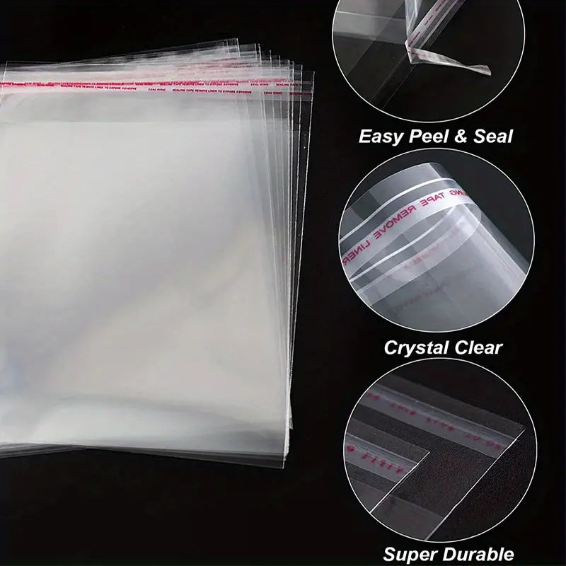 Clear Reusable Poly Bags for Bakery Cookies and Treats